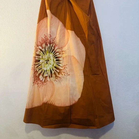 Significant Other Shiloh Strapless Floral Maxi Dress Size 12 Tangerine Rose - Picture 7 of 16